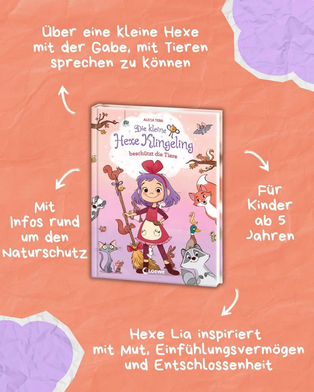 Bild: 9783743225824 | Die kleine Hexe Klingeling beschützt die Tiere | Alicia Teba | Buch