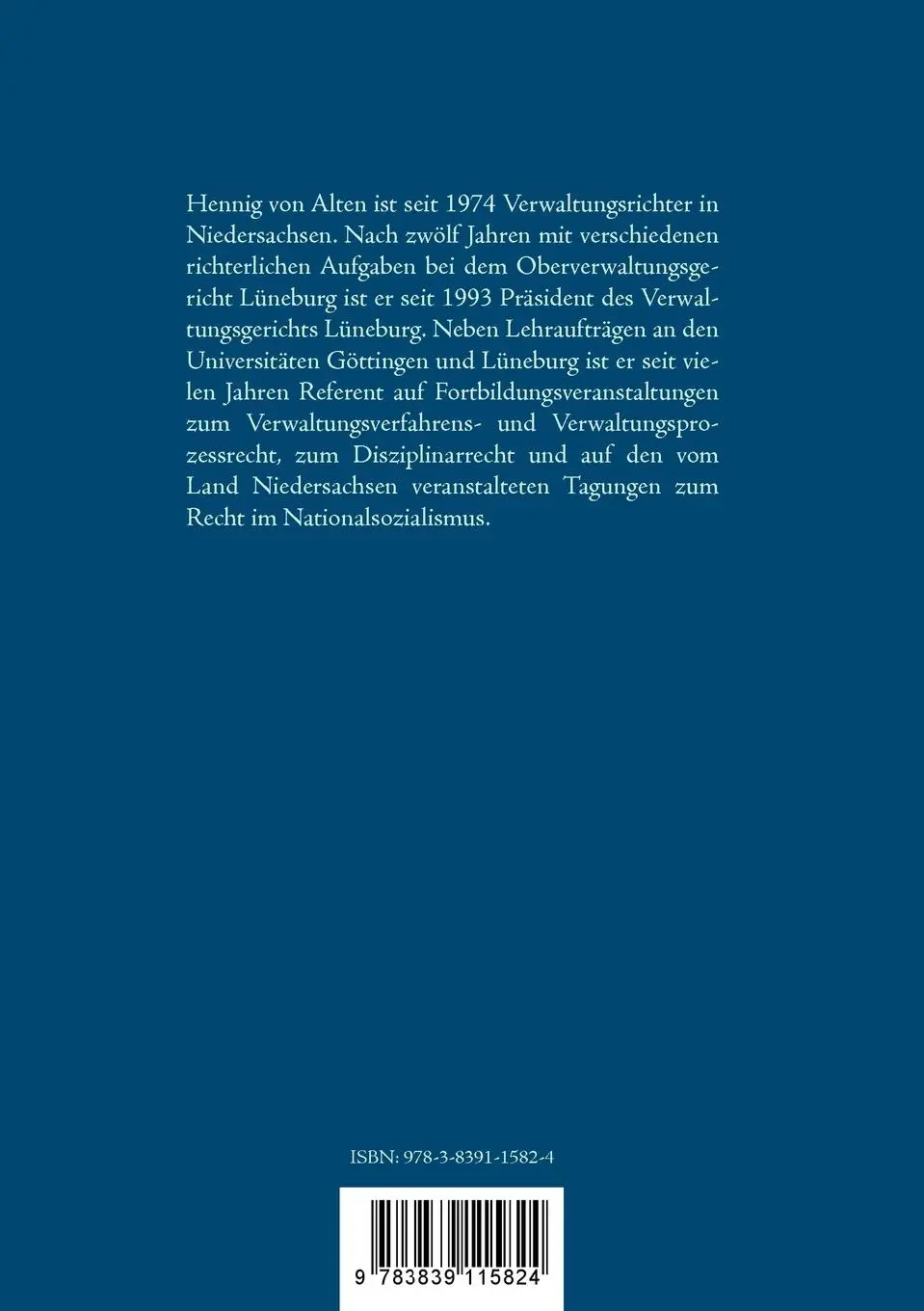 Rückseite: 9783839115824 | Recht oder Unrecht? | Hennig von Alten | Taschenbuch | 140 S. | 2009