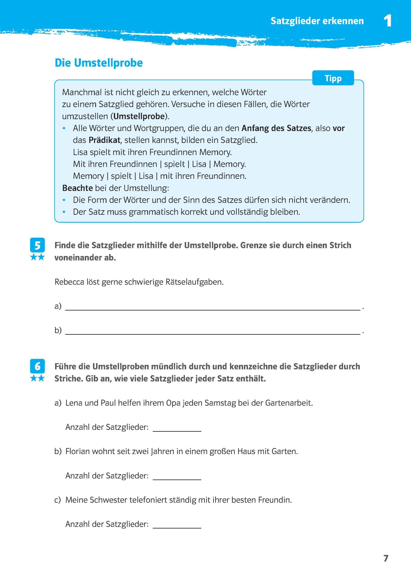 Bild: 9783129275924 | 10-Minuten-Training Deutsch Grammatik Satzglieder bestimmen 5.-7....