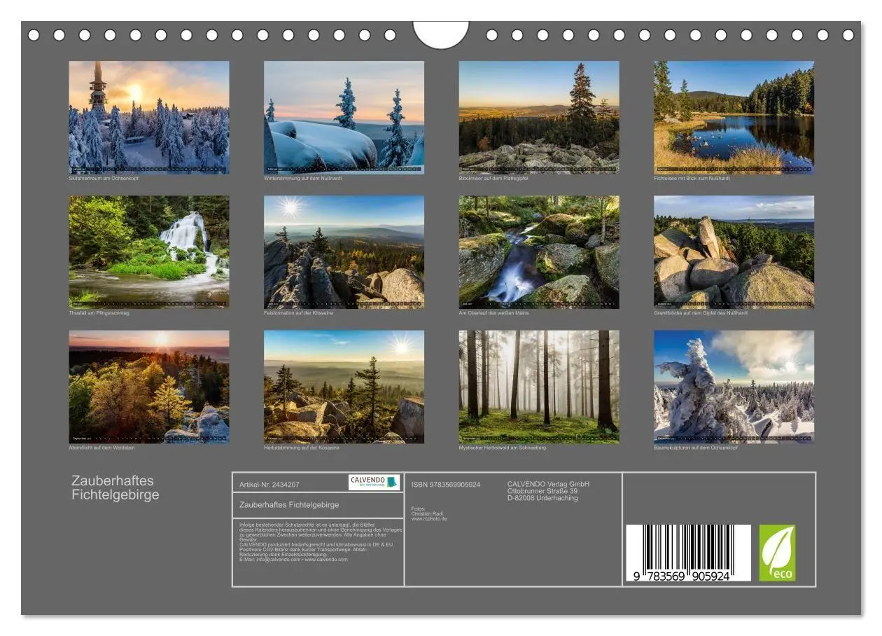 Bild: 9783569905924 | Zauberhaftes Fichtelgebirge (Wandkalender 2027 DIN A4 quer),...