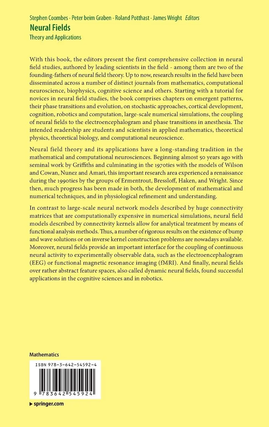 Rückseite: 9783642545924 | Neural Fields | Theory and Applications | Stephen Coombes (u. a.) | x