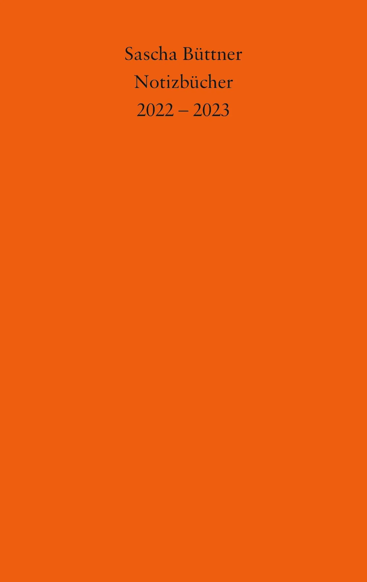 Notizbücher: 2022 - 2023