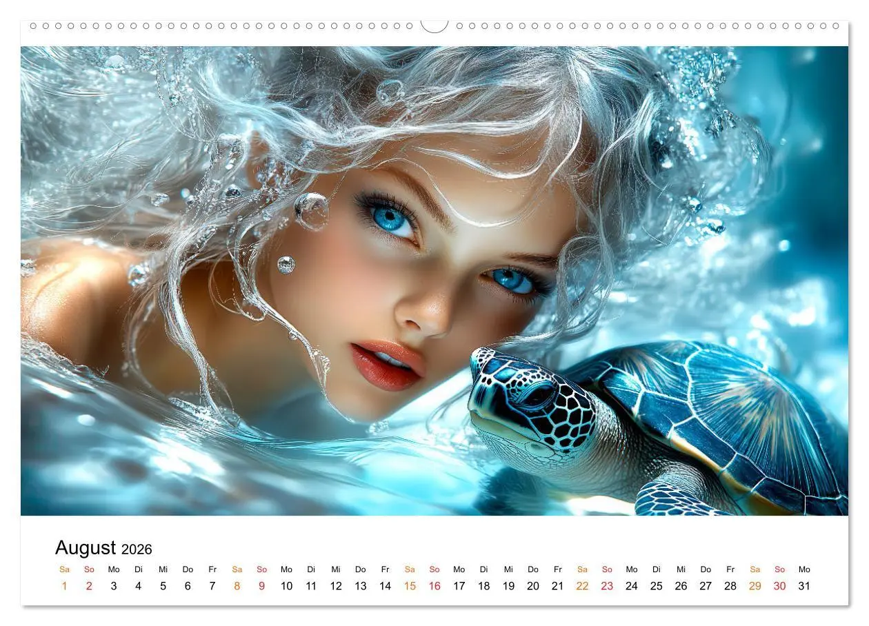 Bild: 9783457306024 | Geheimnisvolle Meerjungfrau (hochwertiger Premium Wandkalender 2026...