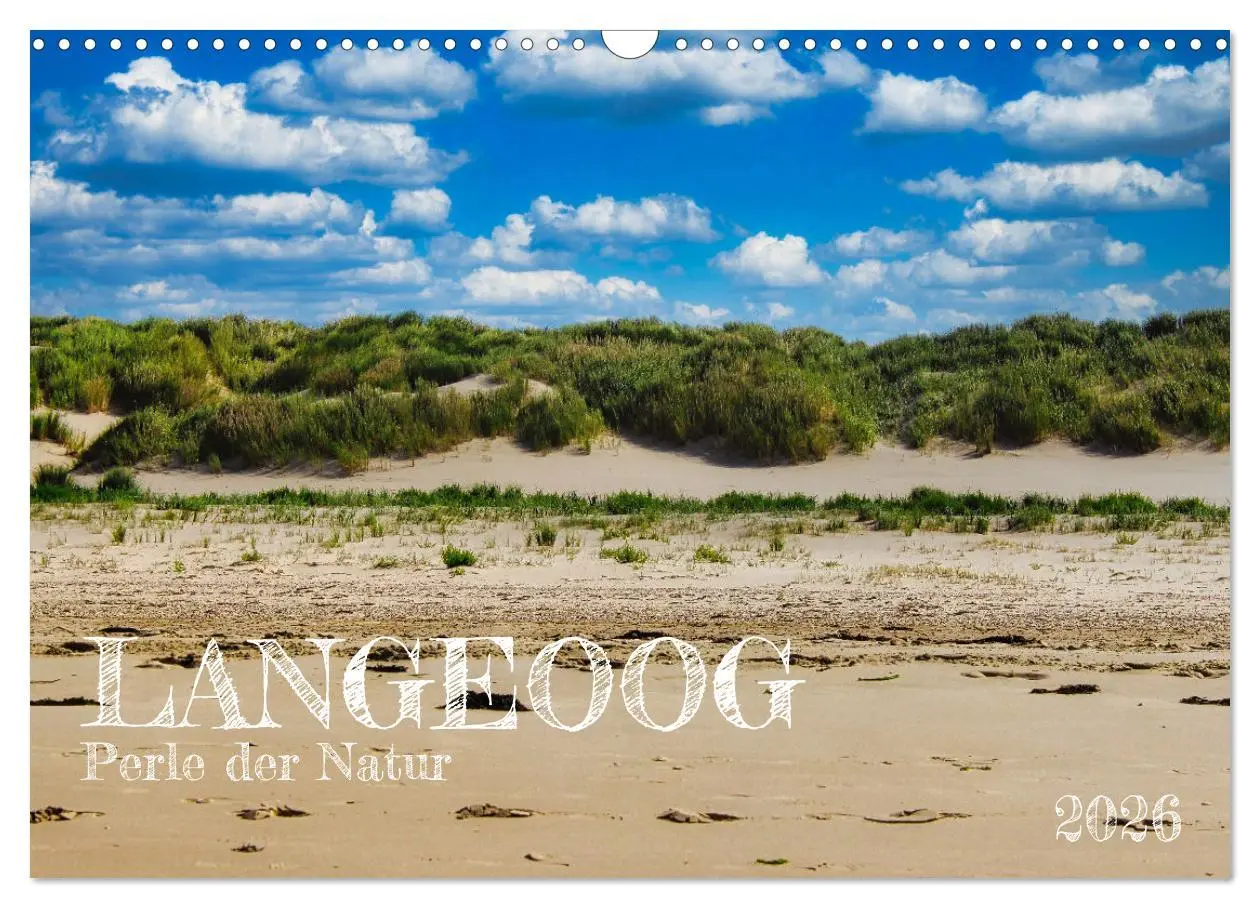 Cover: 9783457546024 | Langeoog - Perle der Natur (Wandkalender 2026 DIN A3 quer),...