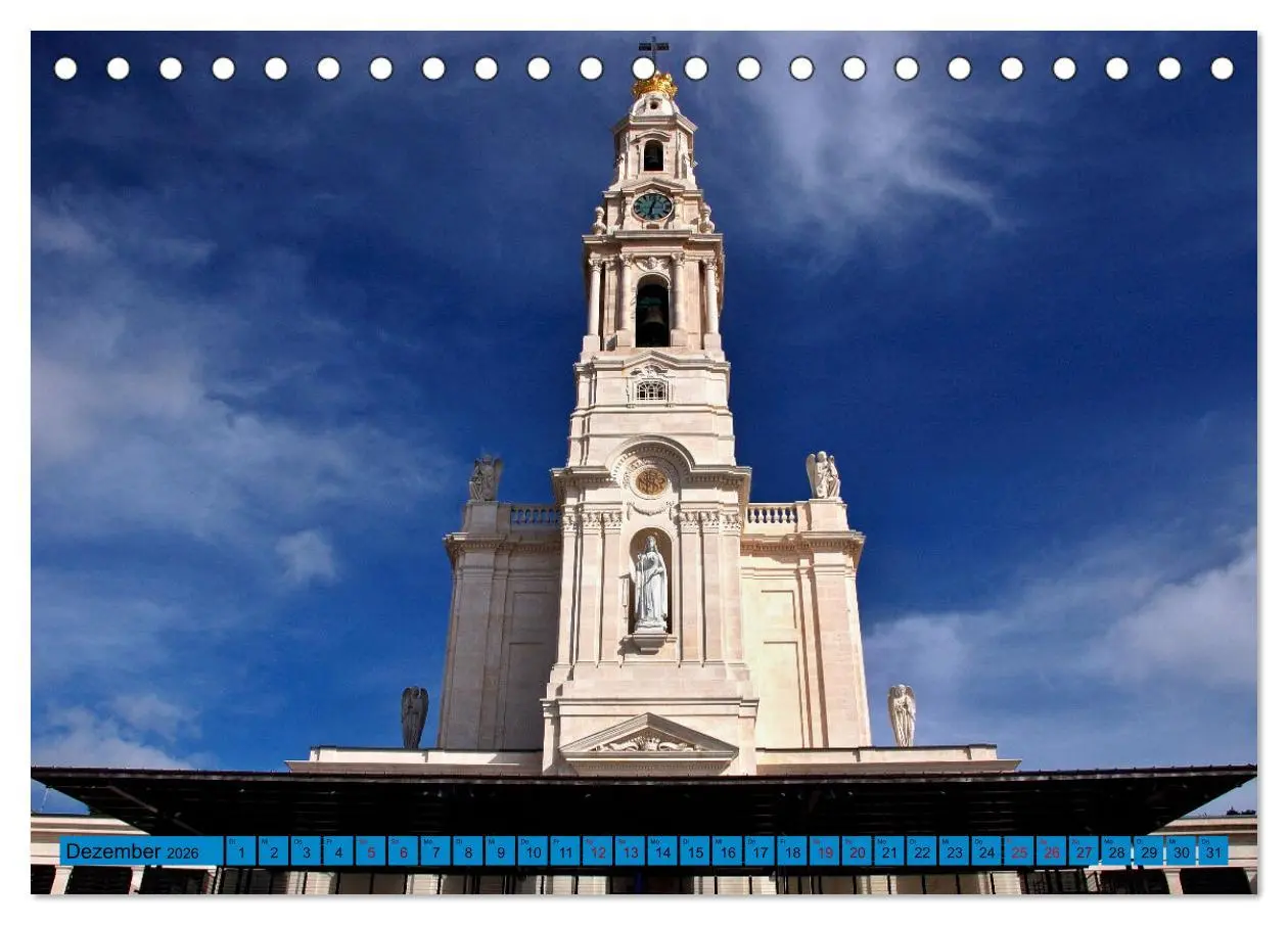 Bild: 9783457616024 | Wallfahrt nach Fatima (Tischkalender 2026 DIN A5 quer), CALVENDO...