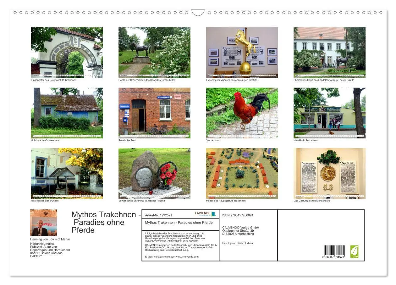 Bild: 9783457786024 | Mythos Trakehnen - Paradies ohne Pferde (Wandkalender 2026 DIN A2...