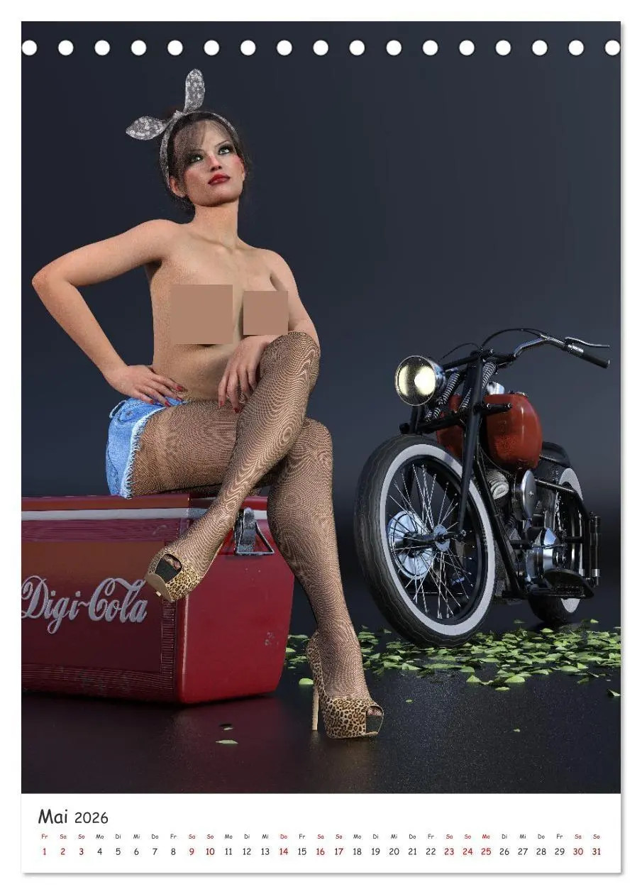 Bild: 9783516256024 | Sexy Bunnys und heiße Öfen (Tischkalender 2026 DIN A5 hoch),...