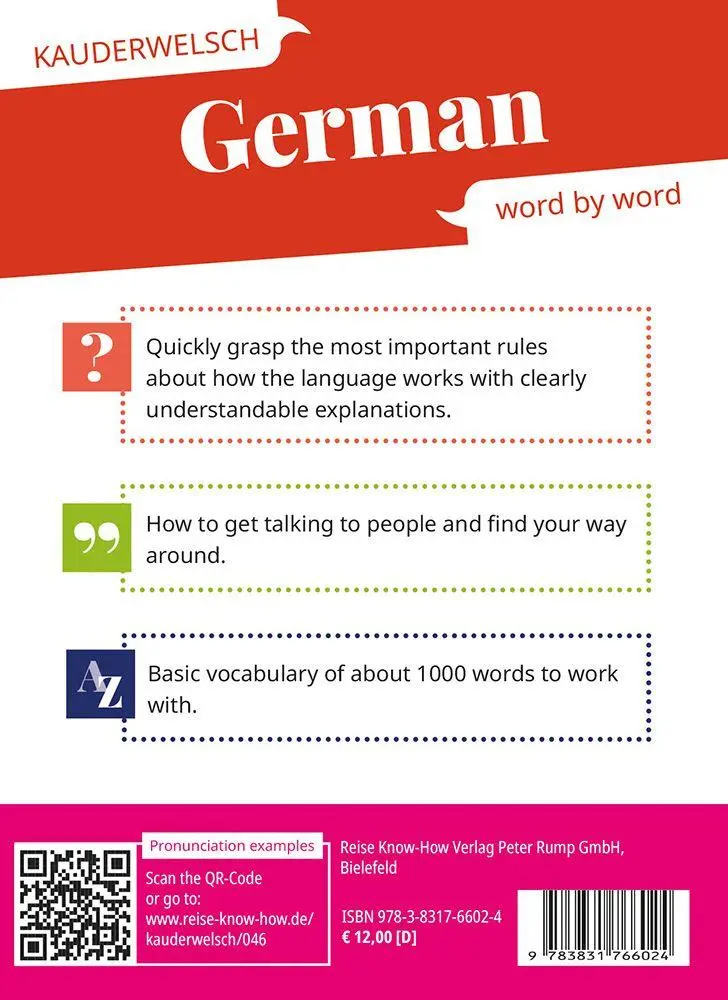 Bild: 9783831766024 | Reise Know-How Language Guide Book German - word by word | Taschenbuch