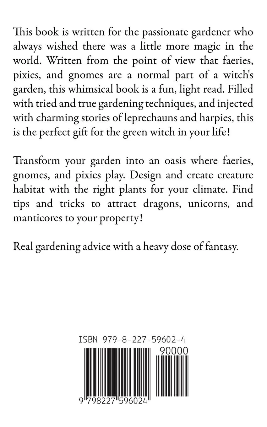 Rückseite: 9798227596024 | Garden for Magic Creatures | A. Iles | Taschenbuch | Englisch | 2024