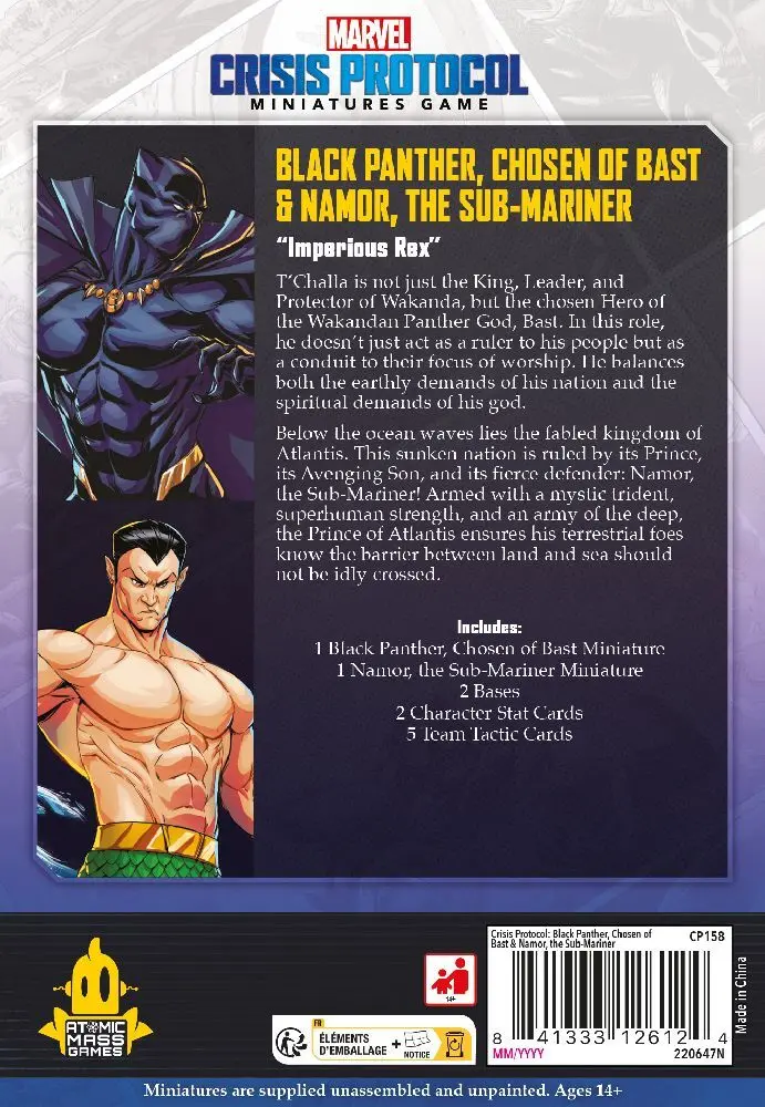 Bild: 841333126124 | Marvel: Crisis Protocol - Black Panther, Chosen of Bast &amp; Namor,...