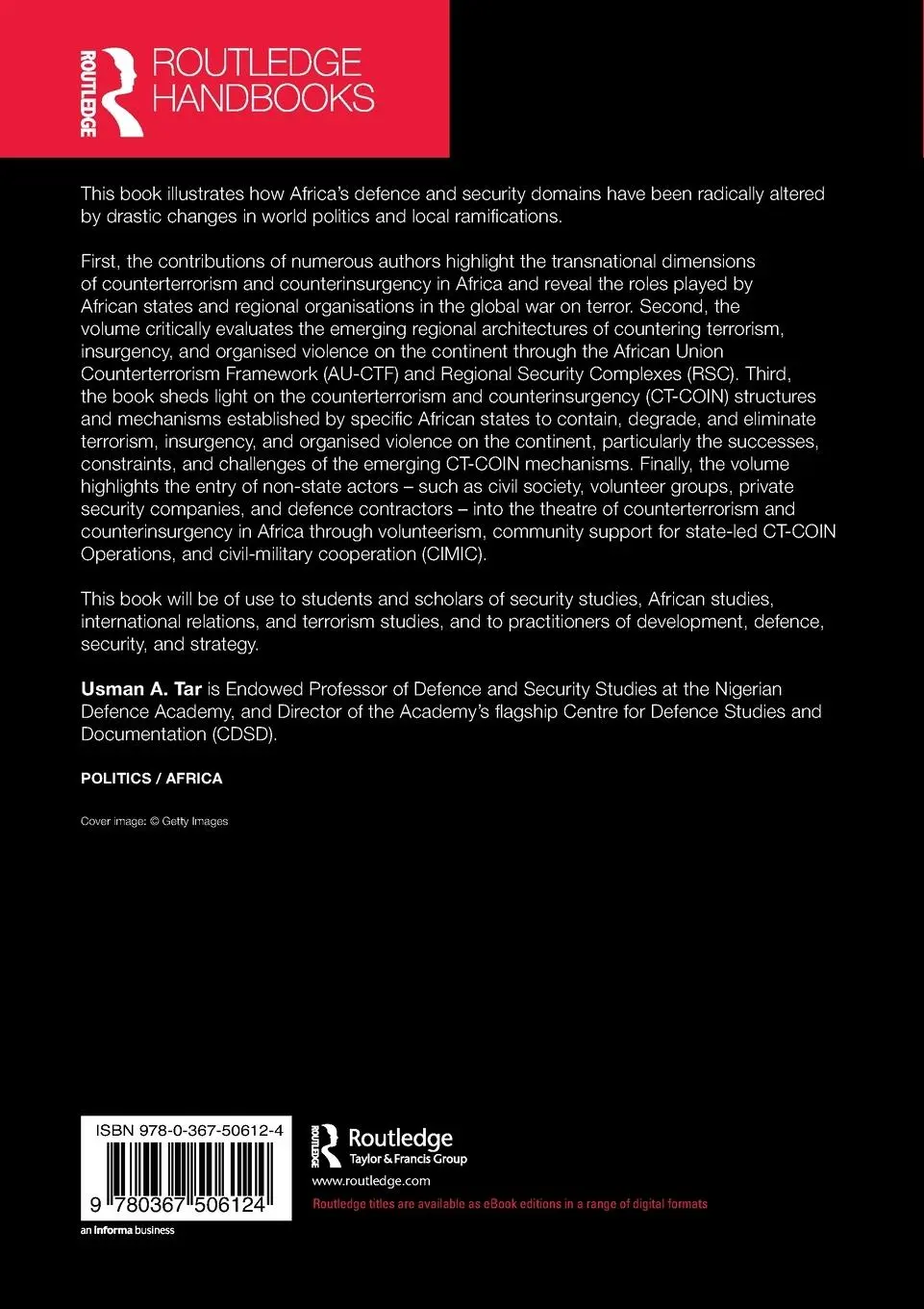 Rückseite: 9780367506124 | Routledge Handbook of Counterterrorism and Counterinsurgency in Africa