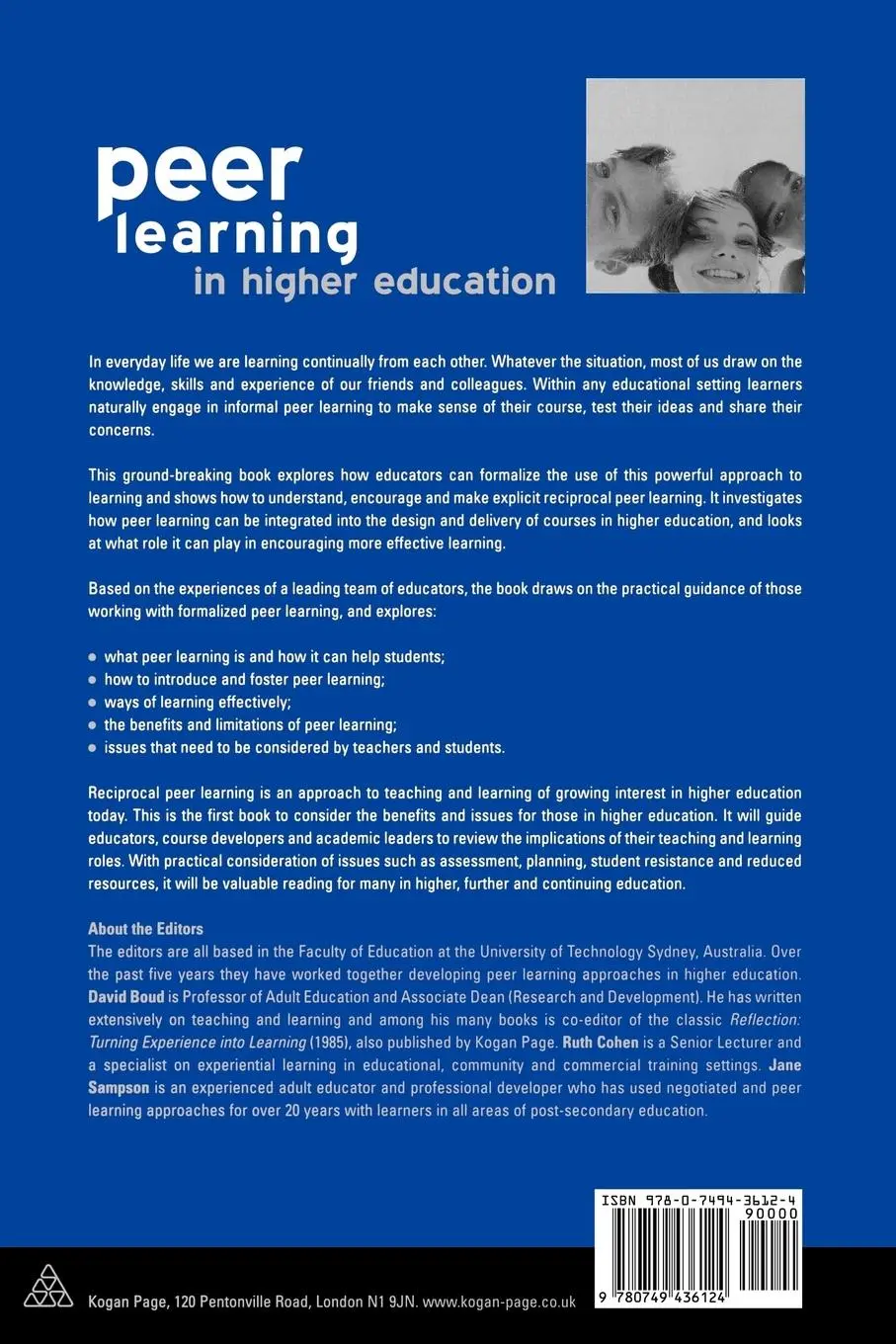 Rückseite: 9780749436124 | Peer Learning in Higher Education | Learning from and with Each Other