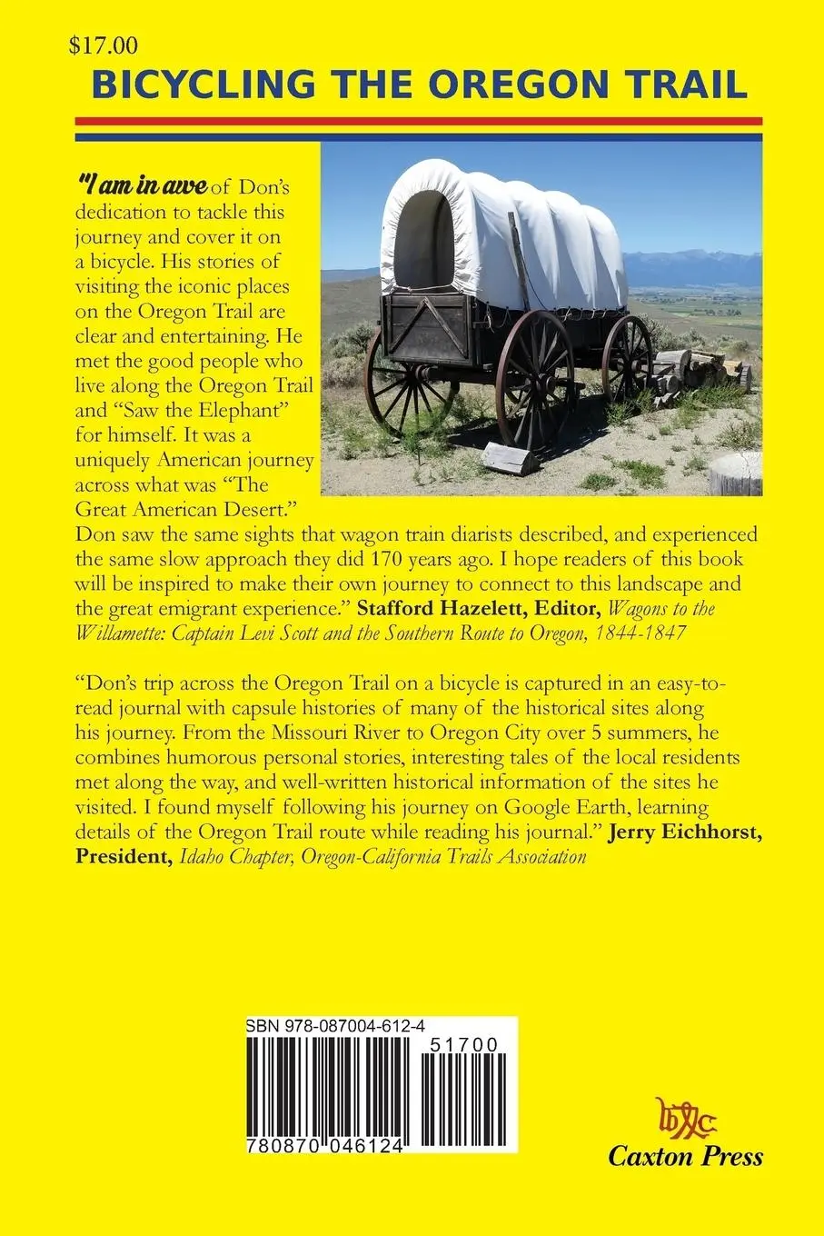 Rückseite: 9780870046124 | Bicycling the Oregon Trail | Don Weinell | Taschenbuch | Englisch