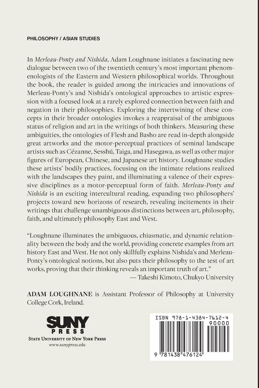 Rückseite: 9781438476124 | Merleau-Ponty and Nishida | Adam Loughnane | Taschenbuch | Englisch