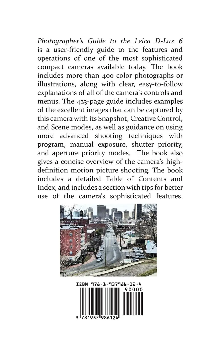 Rückseite: 9781937986124 | Photographer's Guide to the Leica D-Lux 6 | Alexander S. White | Buch