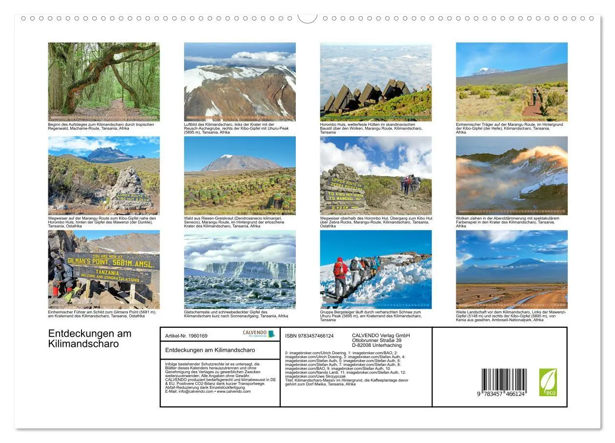 Bild: 9783457466124 | Entdeckungen am Kilimandscharo (hochwertiger Premium Wandkalender...