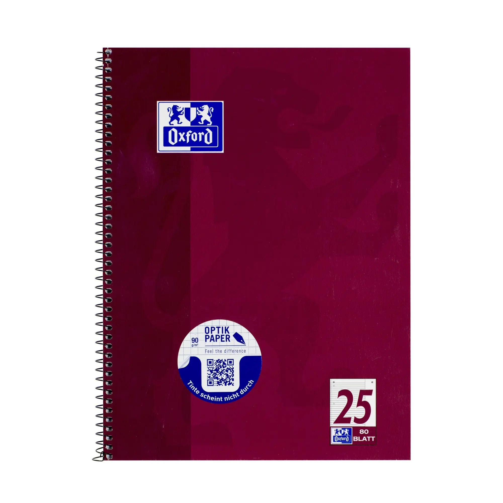 Cover: 4006144946224 | OXFORD Collegeblock A4+ 80 Blatt, liniert mit weißem Rand rechts,...
