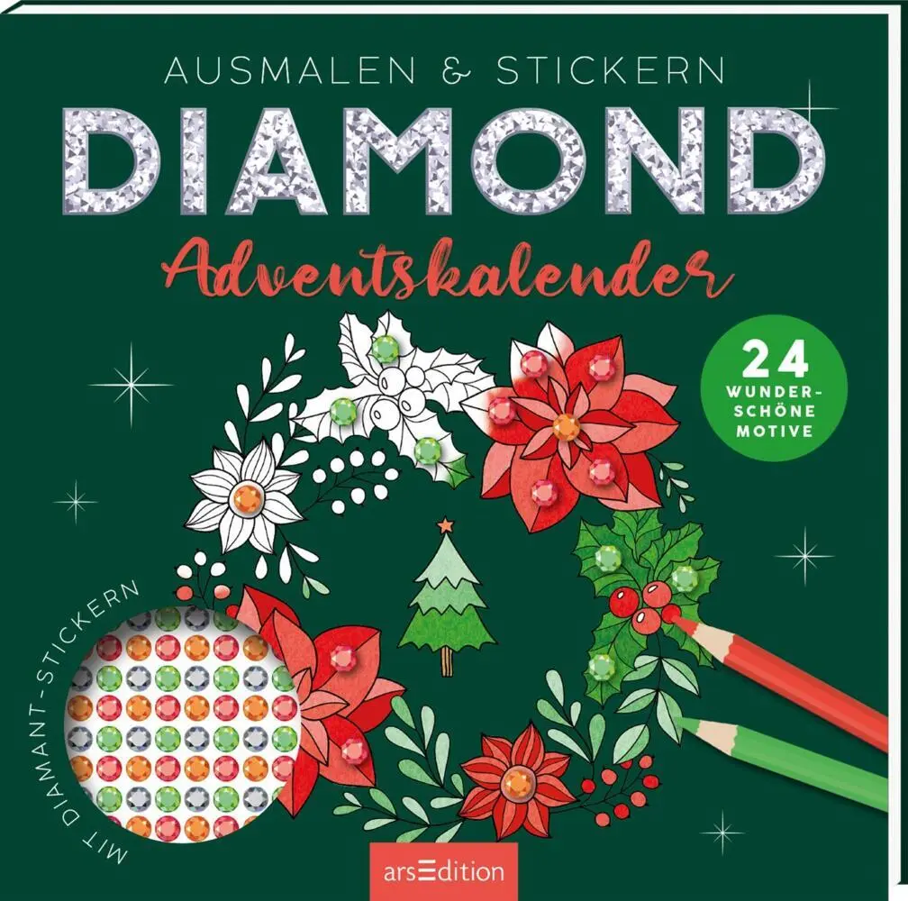 Cover: 4014489136224 | Diamond Adventskalender | Kalender | Softcover mit Stickerseite
