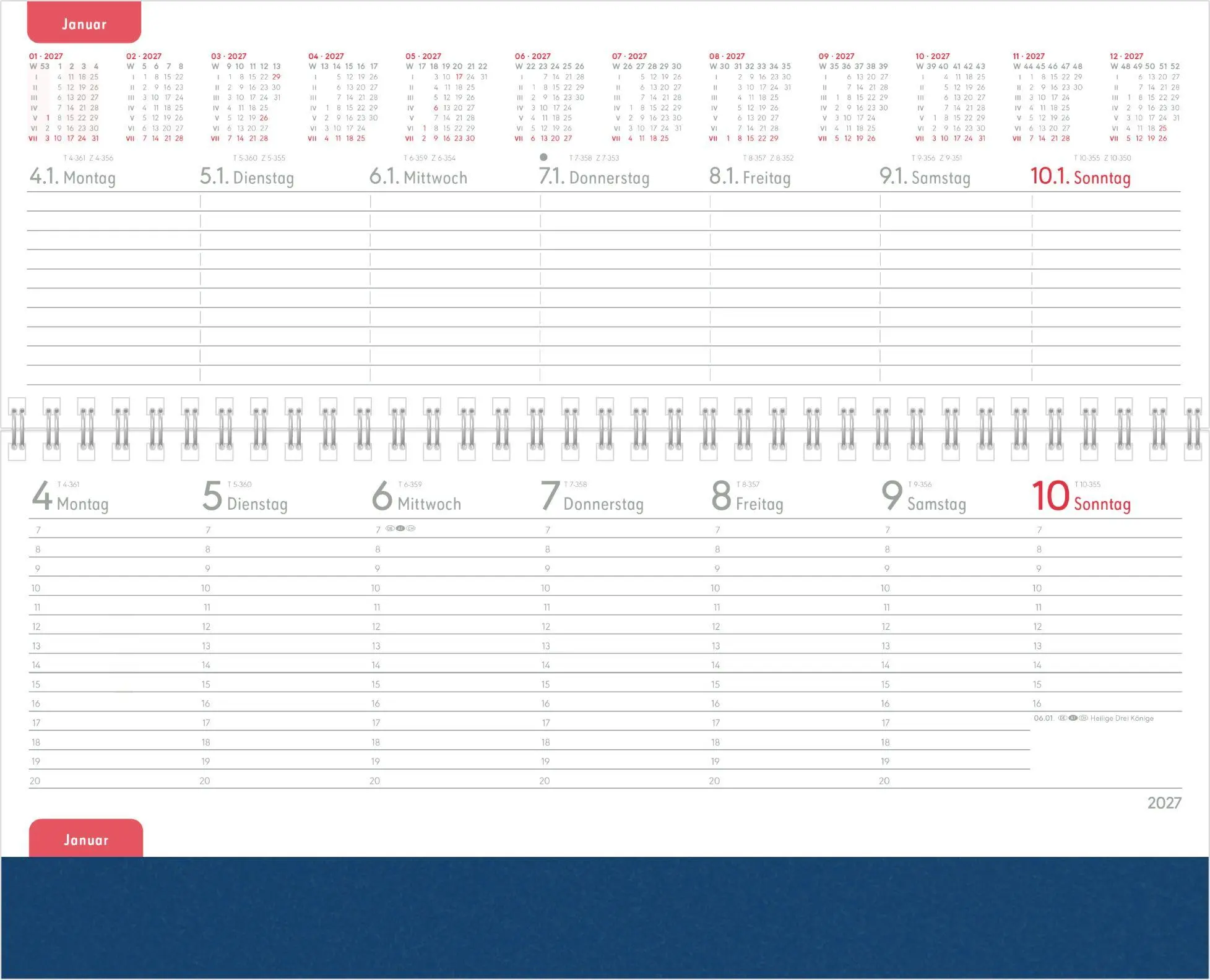 Bild: 4069095016224 | Tisch-Querkalender Nature Line Ocean 2027 | KG | Kalender | 128 S.
