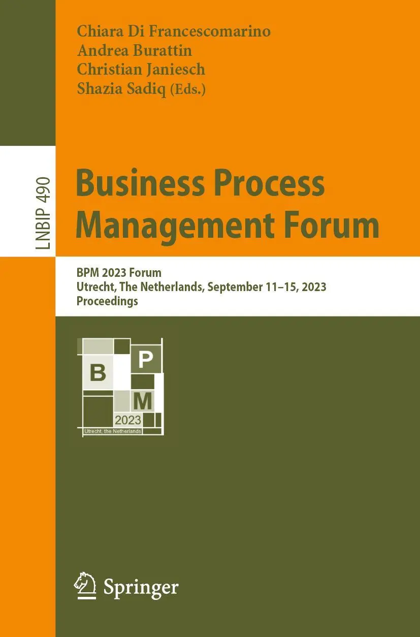 Cover: 9783031416224 | Business Process Management Forum | Chiara Di Francescomarino (u. a.)