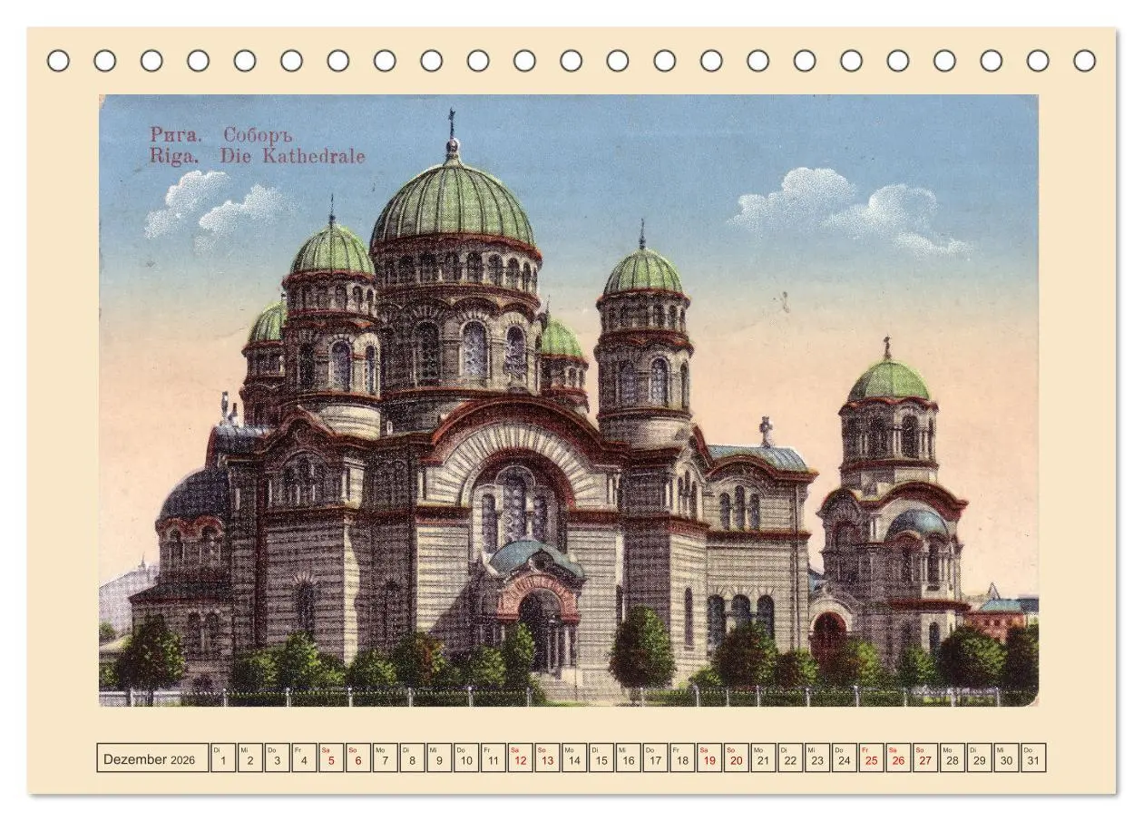 Bild: 9783457386224 | Gruss aus Riga - Historische Ansichtskarten (Tischkalender 2026 DIN...
