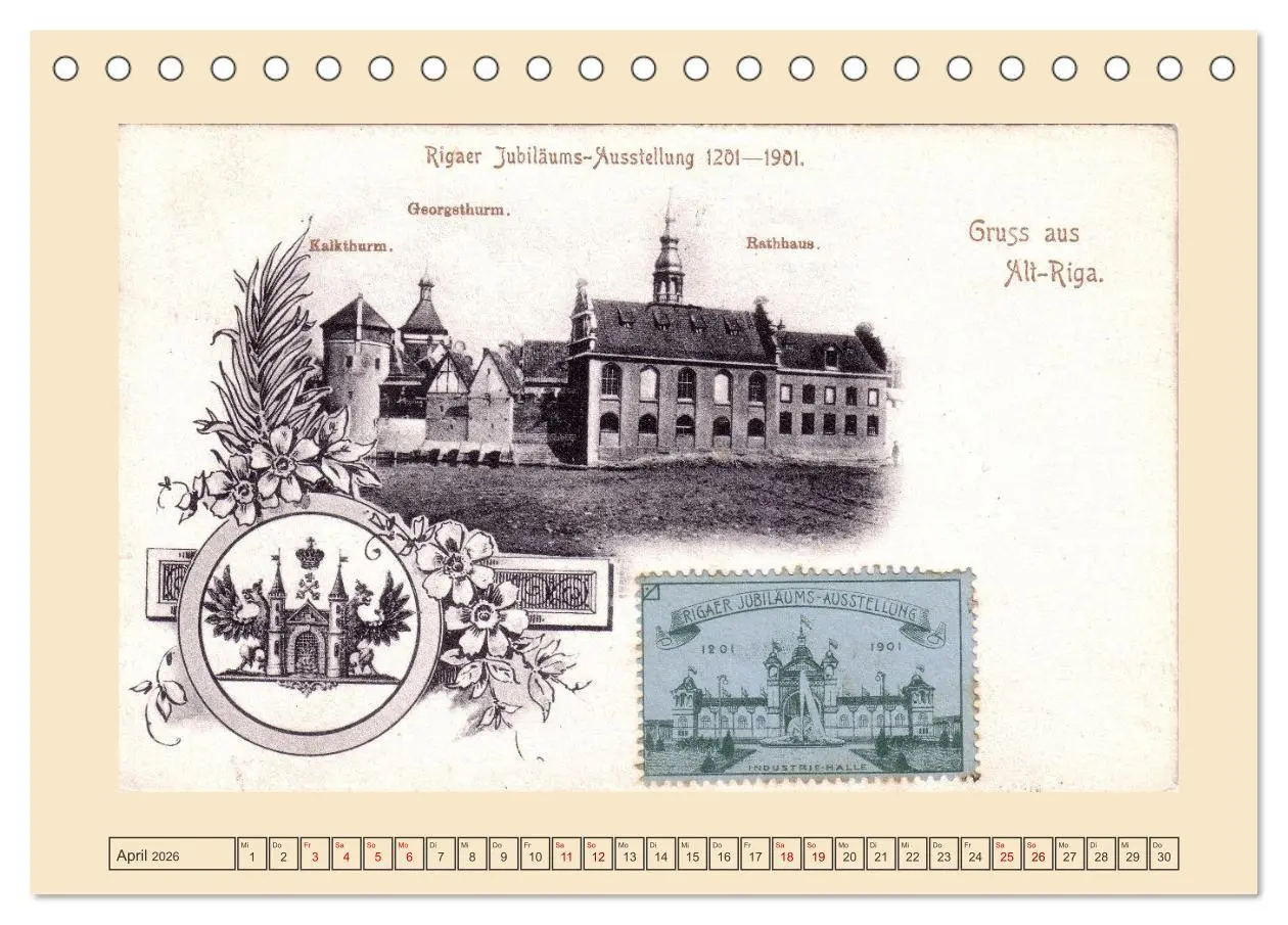 Bild: 9783457386224 | Gruss aus Riga - Historische Ansichtskarten (Tischkalender 2026 DIN...