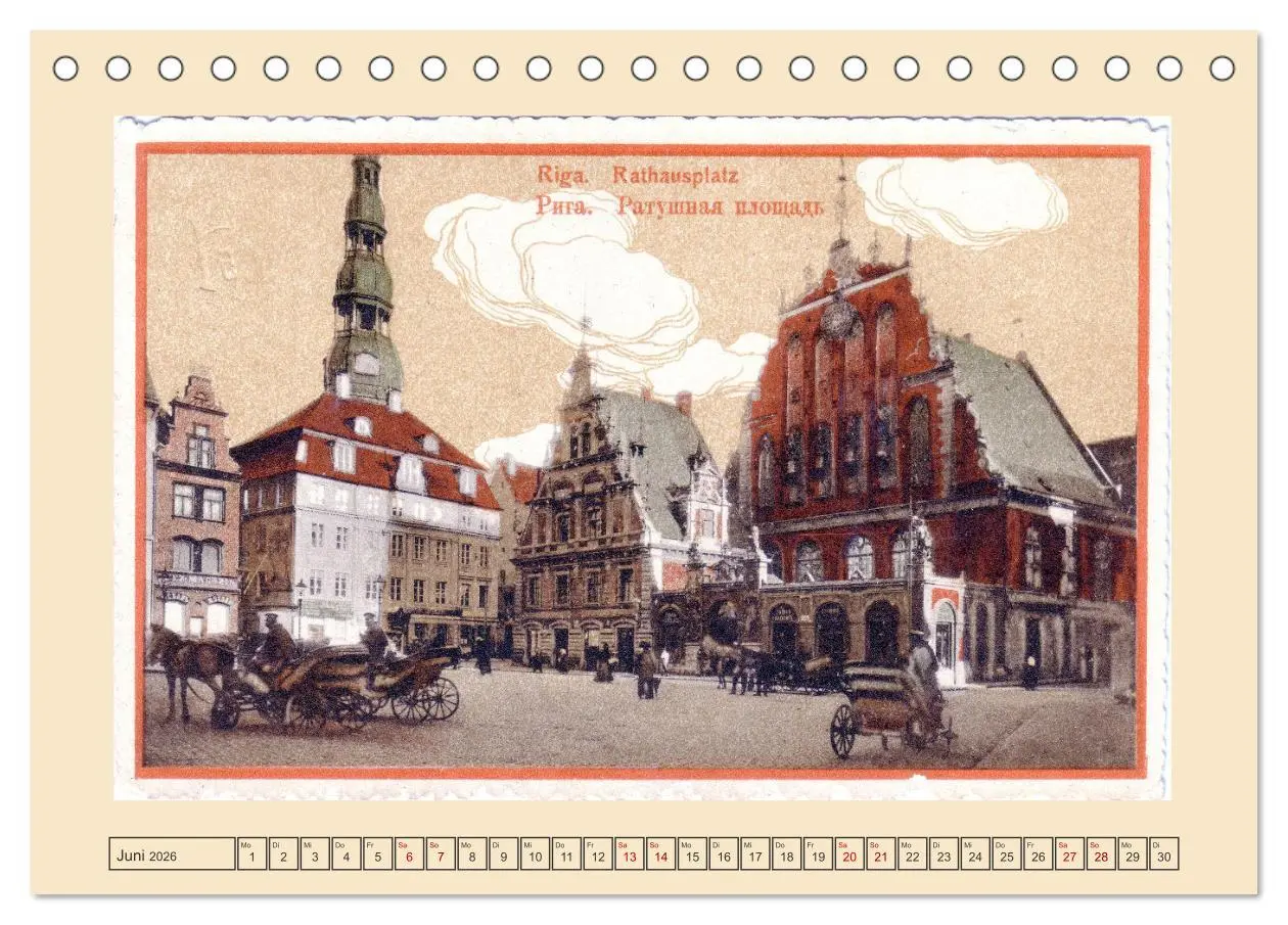 Bild: 9783457386224 | Gruss aus Riga - Historische Ansichtskarten (Tischkalender 2026 DIN...