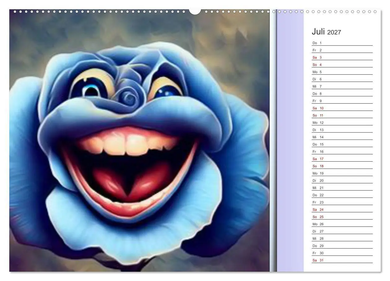 Bild: 9783569256224 | Crazy Blumen (Wandkalender 2027 DIN A2 quer), CALVENDO Monatskalender