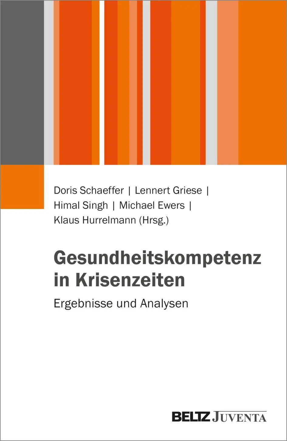 Cover: 9783779996224 | Gesundheitskompetenz in Krisenzeiten | Ergebnisse und Analysen | Buch