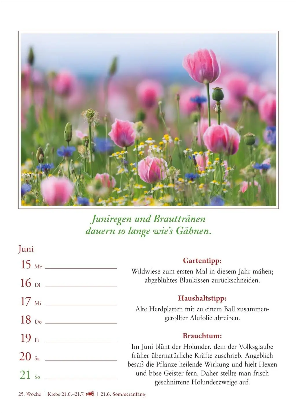 Bild: 9783840036224 | Bauernweisheiten Wochenkalender 2026 - Bauernregeln, Brauchtum,...