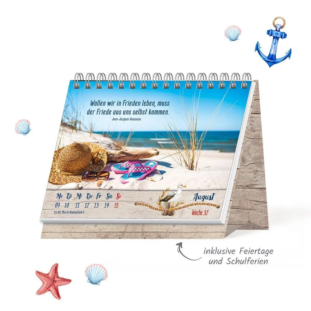 Bild: 9783988026224 | TRÖTSCH - Aufstellwochenkalender Maritime Momente 2027 | KG | Kalender