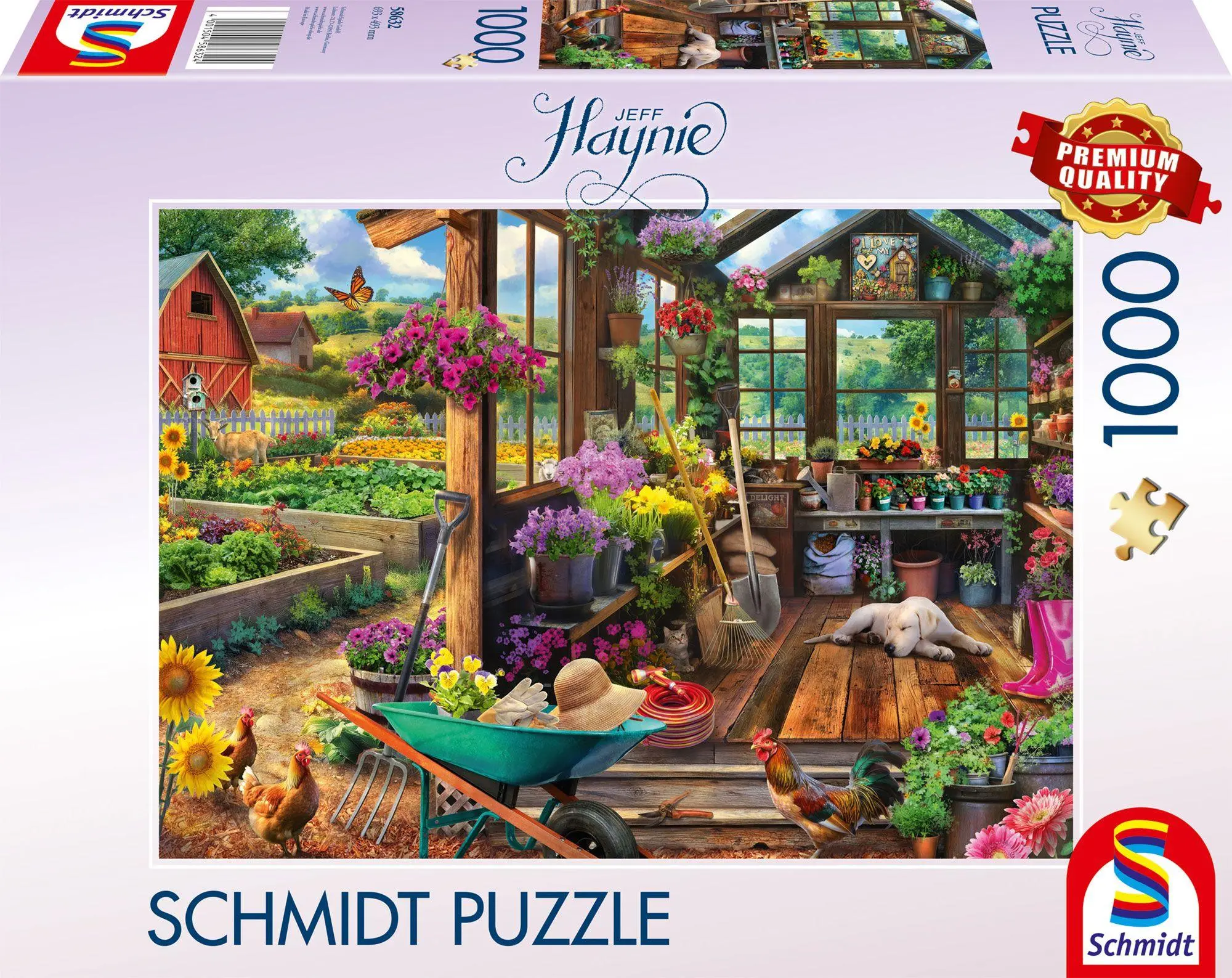 Cover: 4001504586324 | Gartenhaus | Puzzle Jeff Haynie 1000 Teile | Spiel | 58632 | Deutsch