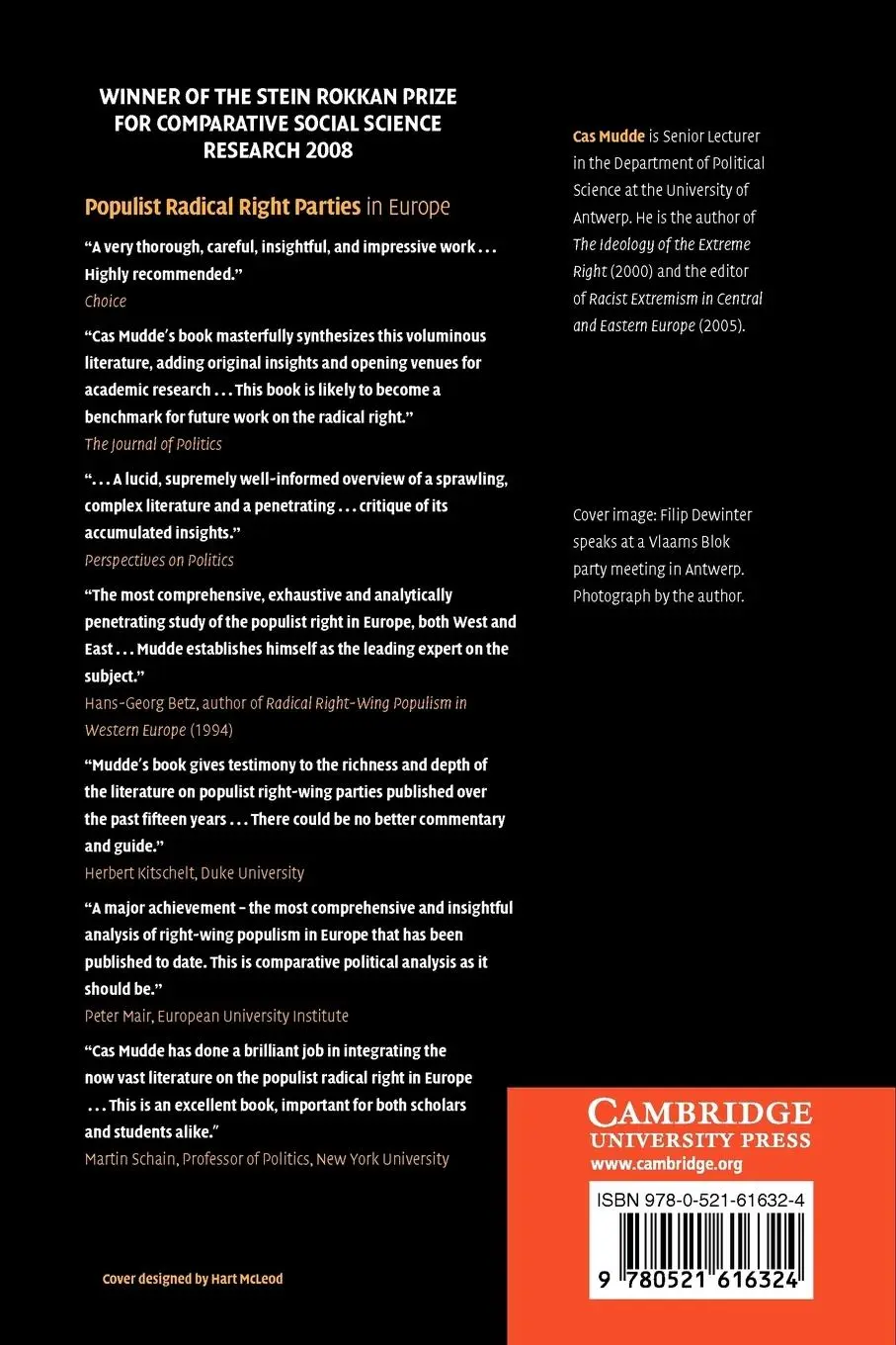 Rückseite: 9780521616324 | Populist Radical Right Parties in Europe | Cas Mudde | Taschenbuch