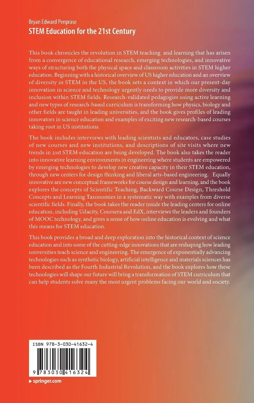 Rückseite: 9783030416324 | STEM Education for the 21st Century | Bryan Edward Penprase | Buch