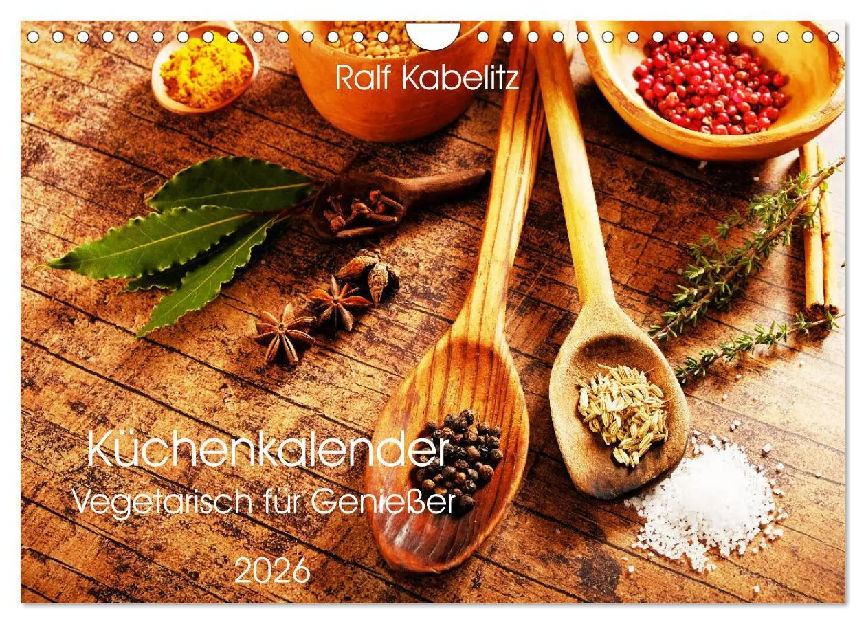 Cover: 9783457376324 | Küchenkalender Vegetarisch für Genießer 2026 (Wandkalender 2026 DIN...