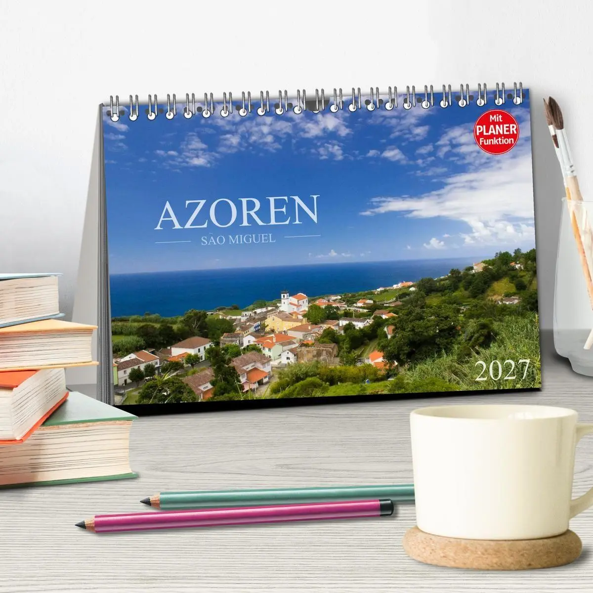 Bild: 9783569936324 | Azoren - São Miguel (Tischkalender 2027 DIN A5 quer), CALVENDO...