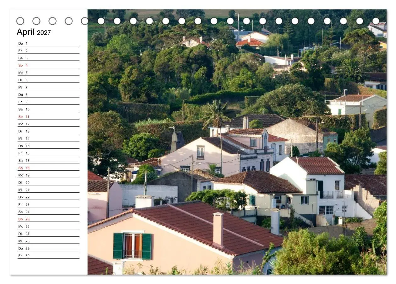 Bild: 9783569936324 | Azoren - São Miguel (Tischkalender 2027 DIN A5 quer), CALVENDO...