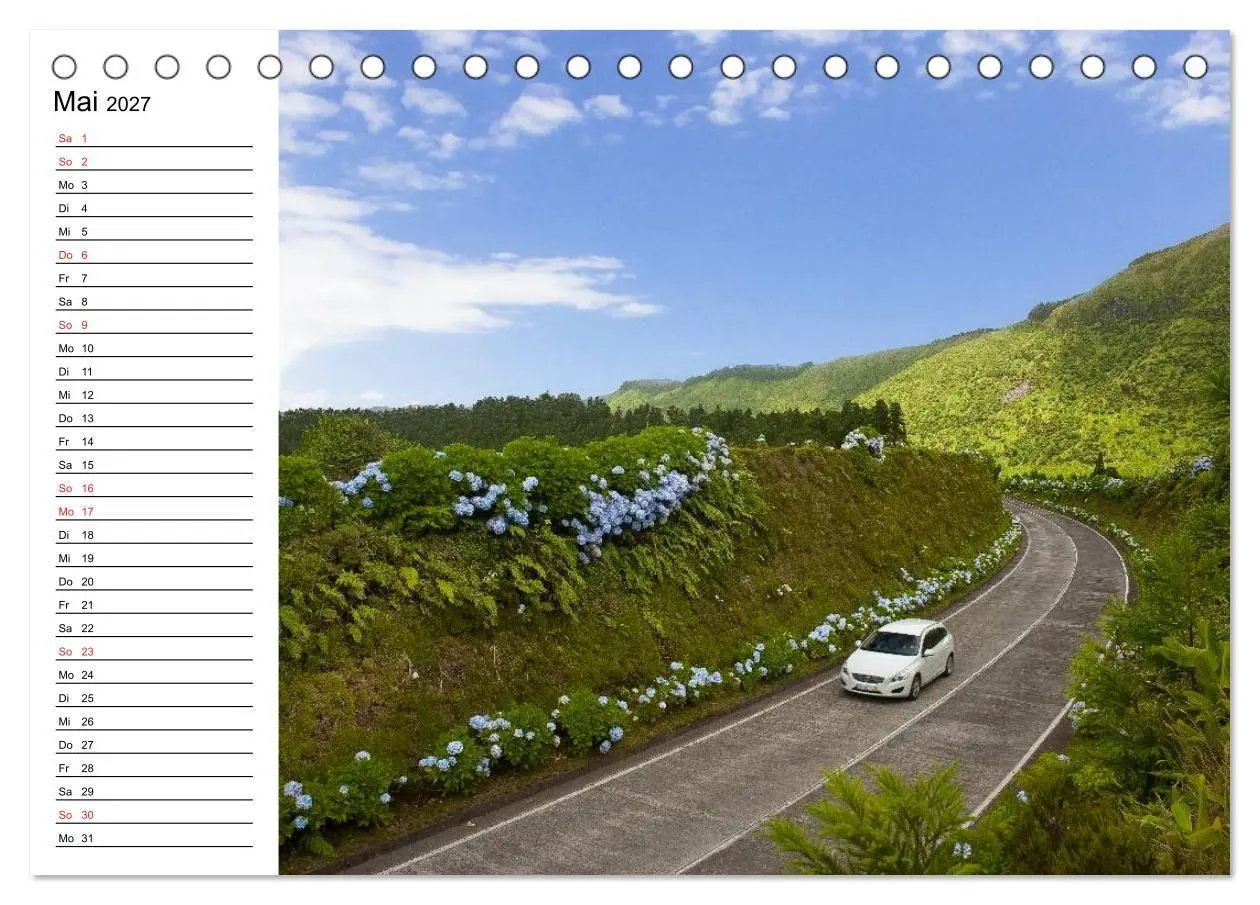 Bild: 9783569936324 | Azoren - São Miguel (Tischkalender 2027 DIN A5 quer), CALVENDO...