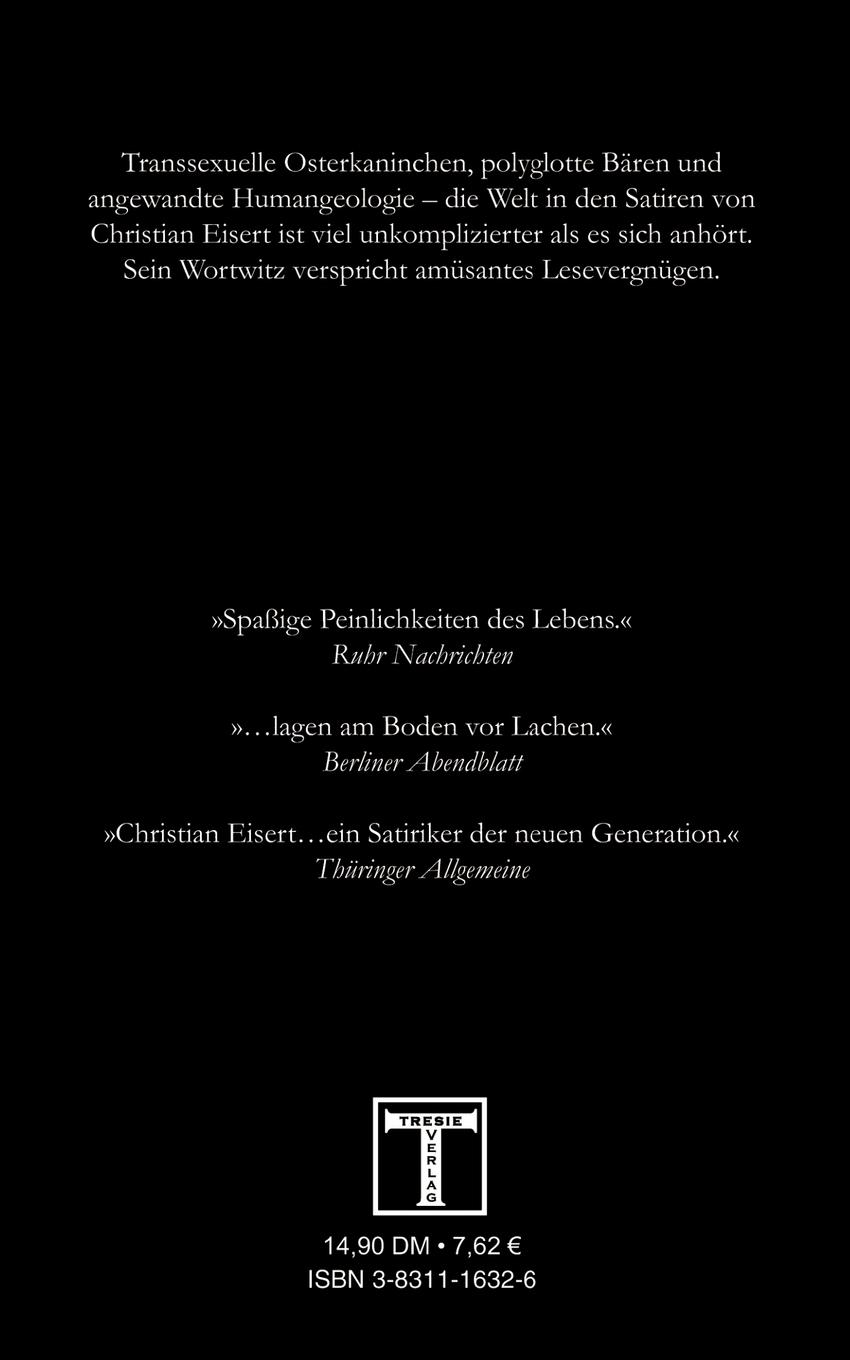 Rückseite: 9783831116324 | Das transsexuelle Osterkaninchen | Christian Eisert | Taschenbuch