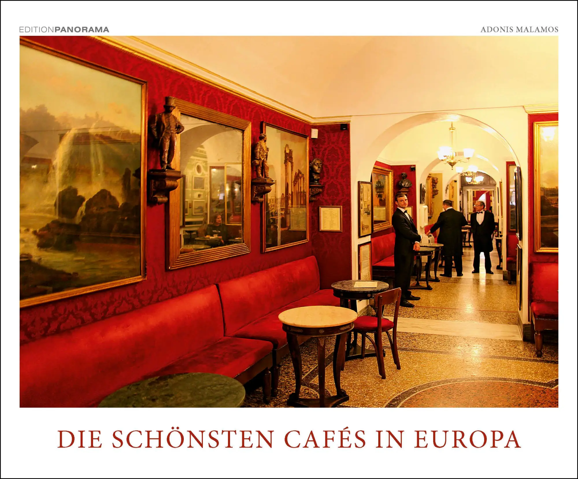 Cover: 9783898236324 | Die schönsten Cafés in Europa | Immerwährender Kalender, 60 x 50 cm