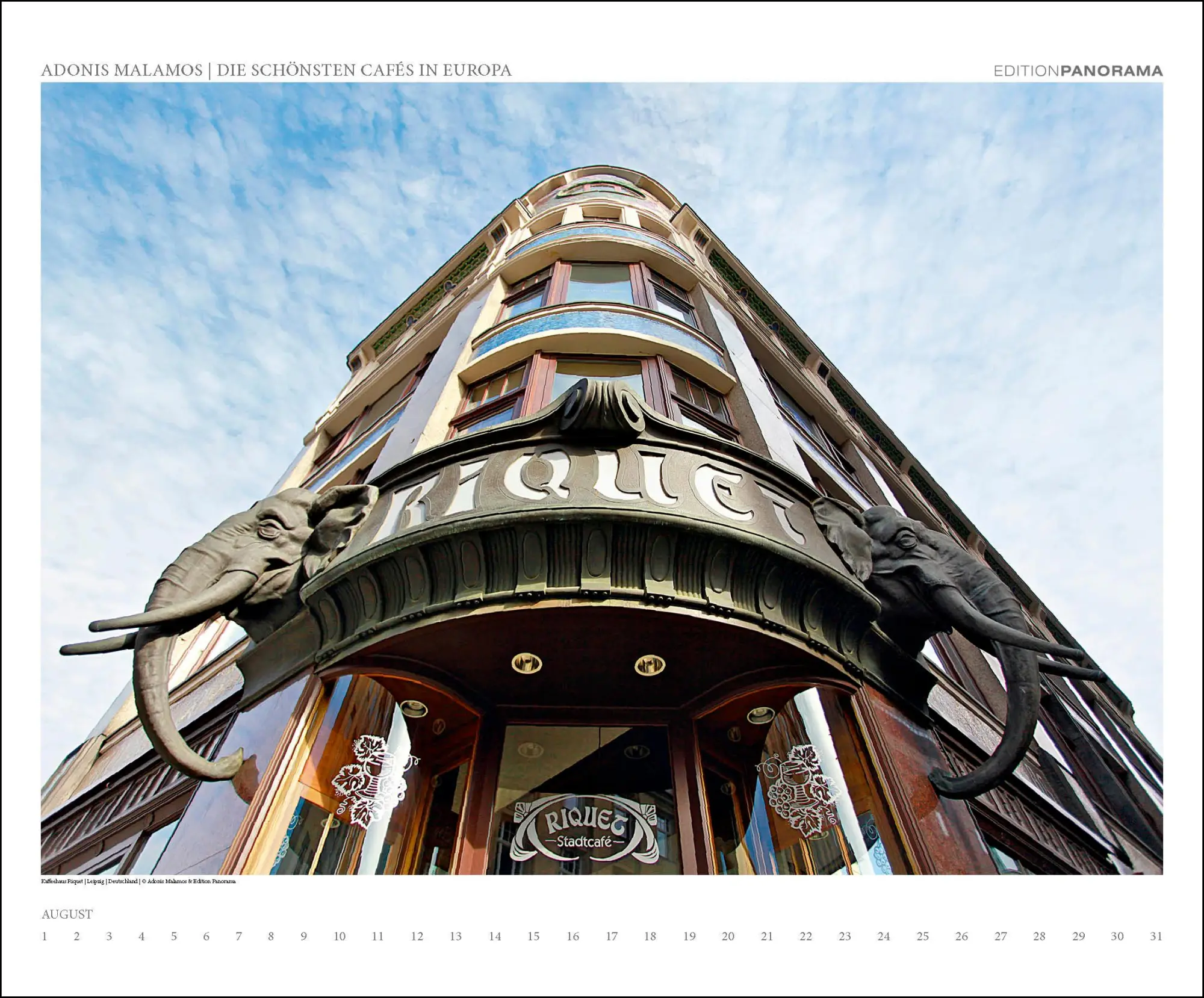 Bild: 9783898236324 | Die schönsten Cafés in Europa | Immerwährender Kalender, 60 x 50 cm