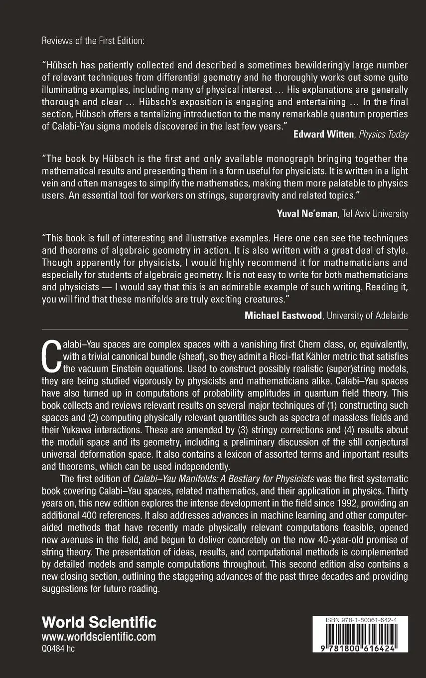 Rückseite: 9781800616424 | CALABI-YAU MANIFOLDS (2ND ED) | Tristan Hubsch | Buch | Englisch
