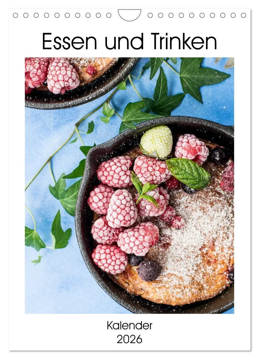 Cover: 9783516386424 | Essen und Trinken - Kalender 2026 (Wandkalender 2026 DIN A4 hoch),...