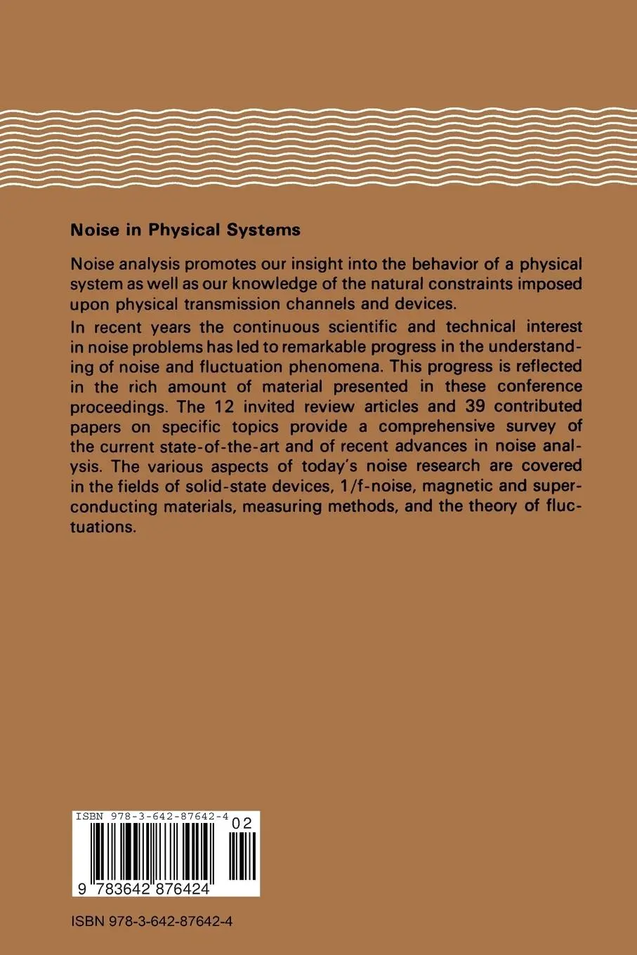 Rückseite: 9783642876424 | Noise in Physical Systems | D. Wolf | Taschenbuch | x | Englisch