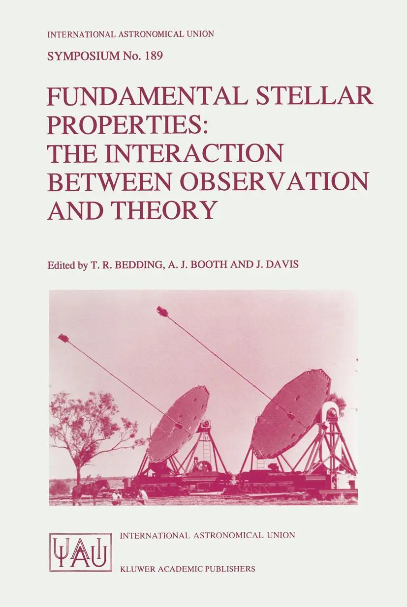Cover: 9780792346524 | Fundamental Stellar Properties: The Interaction Between Observation...