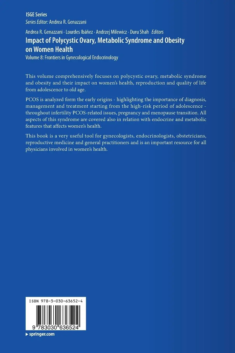 Rückseite: 9783030636524 | Impact of Polycystic Ovary, Metabolic Syndrome and Obesity on Women...