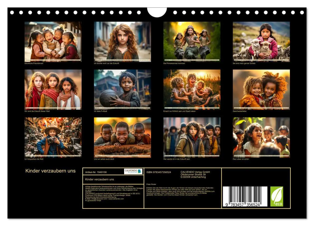 Bild: 9783457356524 | Kinder verzaubern uns (Wandkalender 2026 DIN A4 quer), CALVENDO...