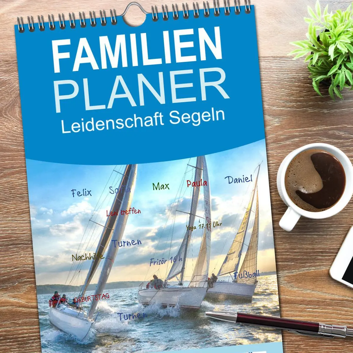 Bild: 9783516516524 | Familienplaner 2026 - Leidenschaft Segeln mit 5 Spalten...