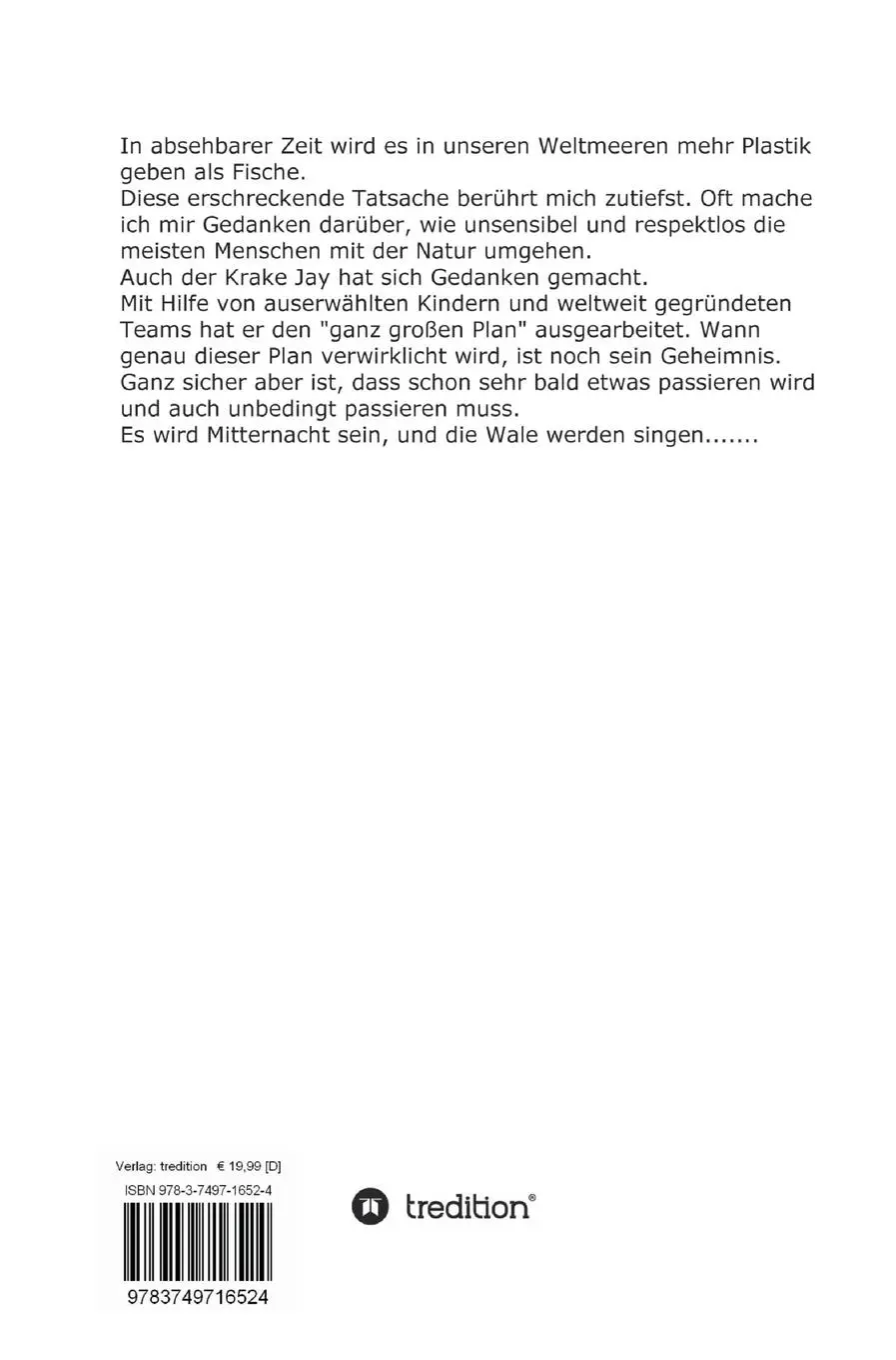 Rückseite: 9783749716524 | Jays großer Plan | Märchengeschichte | Melly Englebert | Buch | 80 S.
