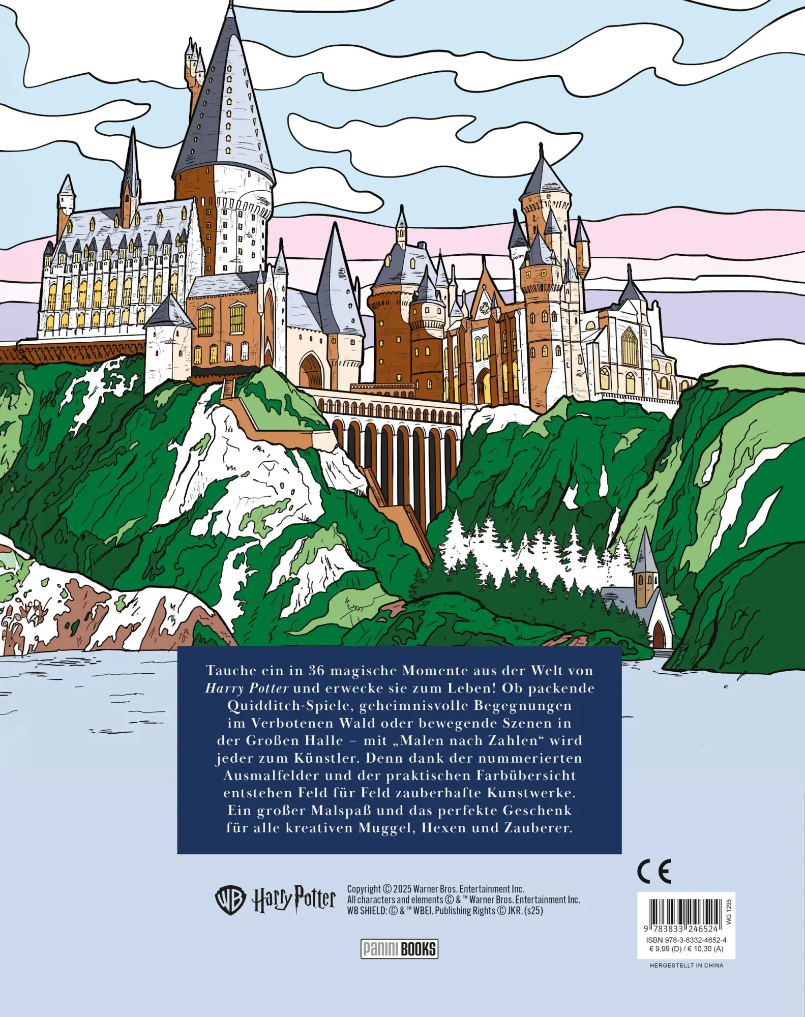 Rückseite: 9783833246524 | Aus den Filmen zu Harry Potter: Malen nach Zahlen | Panini | Buch